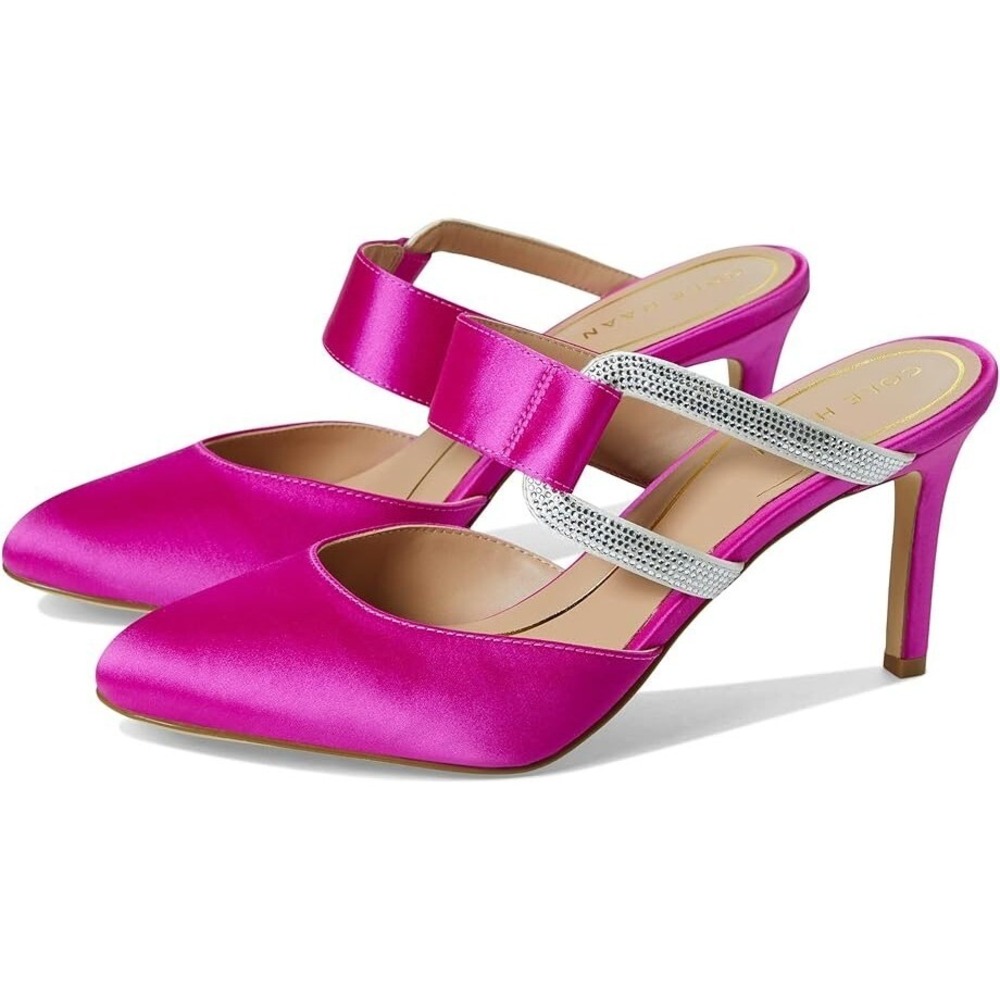 NWOB Cole Haan Gabbie Jewel Mule fuchsia‎ Pink 6B